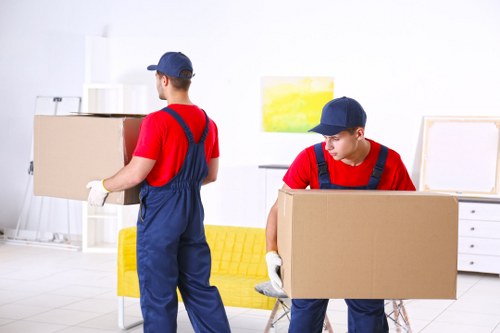 Man With Van Newington pricing overview with moving van and packed boxes