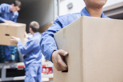 Movers helping with a local home relocation in Newington