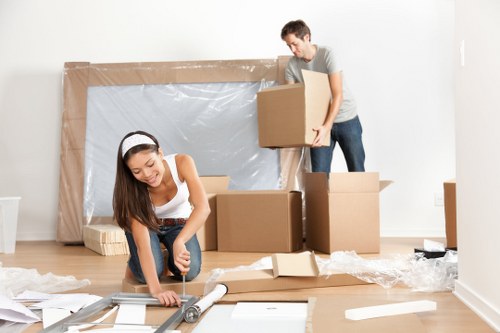 Man With Van Newington team preparing a local move