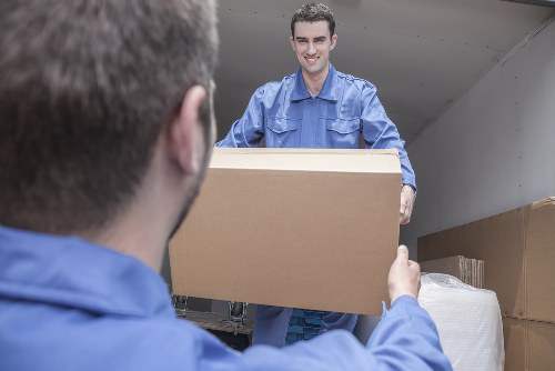 Professional packing supplies and organised boxes for a Newington home move