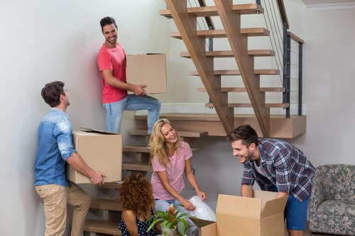 Removal team planning a house move in Newington