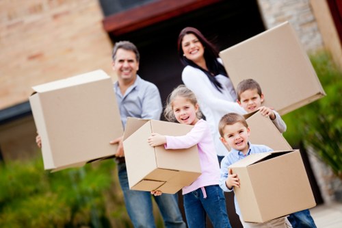 Moving checklist and organised boxes for a Newington relocation