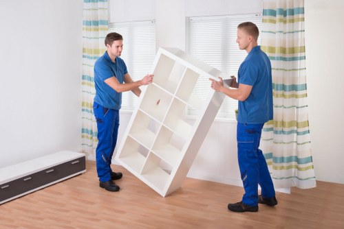 Residential packing and unpacking support for a Newington move